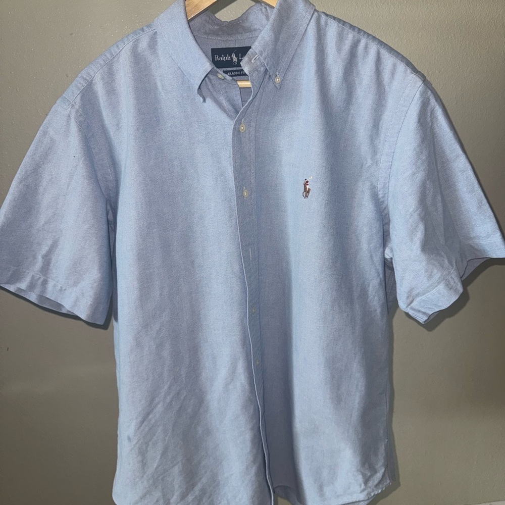 Ralph Lauren Sky Blue Casual Button Down Shirt